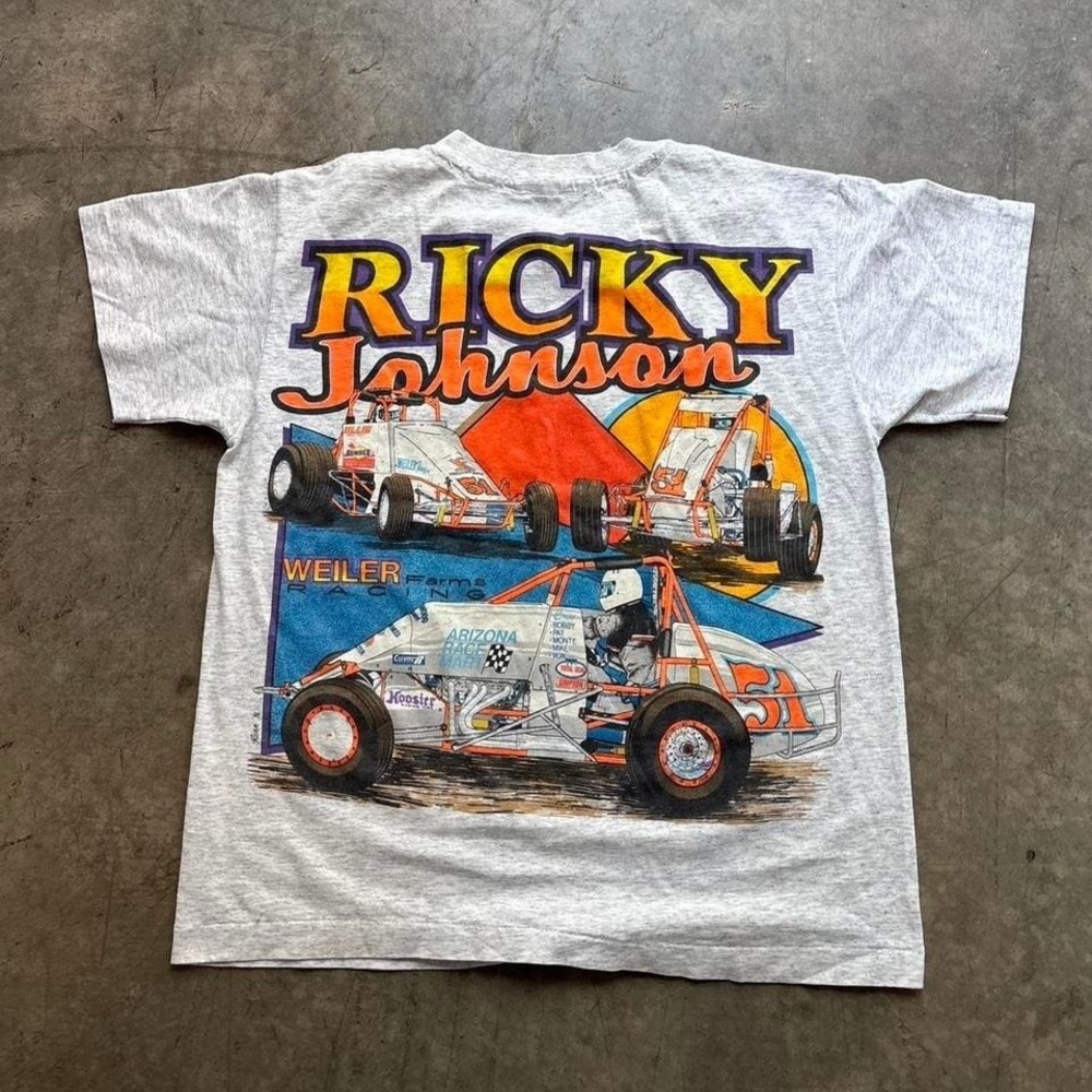Vintage 90's 1996 Rickey Johnson Single Stitch Racing T Shirt